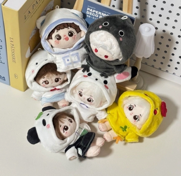 6色 パーカー   ぬいぐるみ用服 ミニドール ミニチュア 人形着せ替え  お人形の服  人形doll  5/10cm用