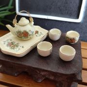 茶碗  セット 陶磁器  ドールハウス用  ミニチュア     置物     飾り  装飾  小物  模型  インテリア用