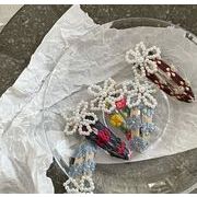 INS韓国風 ヘアアクセサリー 花柄   ヘアピン 真珠 レディース 髪飾り 子供用5色
