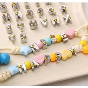 アルファベット  珠子  手芸材料  DIY ヘアアクセサリー ビーズ 手芸diy用デコレーション  デコパーツ
