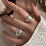 貝殻  韓国風  アクセサリー リング  指輪   レディース   簡単  ファッション小物