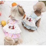 2024 犬服 ペット服  ワンピース ペット用品    ネコ雑貨  猫犬兼用  可愛い2色