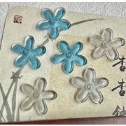 手芸DIYデコ素材 デコパーツ樹脂アクセサリーパーツデコパーツ 花柄 DIY素材 貼り付けパーツ 手芸材料3色