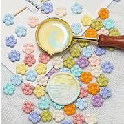 【36色   約150粒/30 g】花型  シーリングワックス    シーリングスタンプ     封蝋  DIY素材