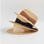 夏のコーデのポイントに  麦わら帽子 夏 紫外線対策 uvカット 小顔対策 レディース サンバイザー