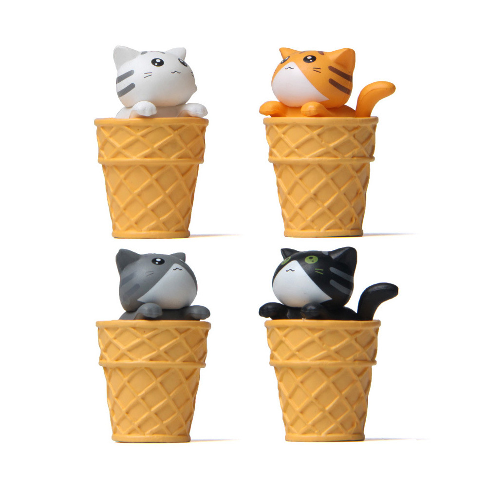 アイスクリーム 猫 子猫 クリエイティブなデスクトップ装飾