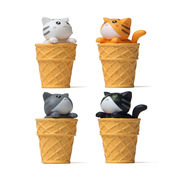 アイスクリーム 猫 子猫 クリエイティブなデスクトップ装飾