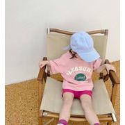 2023 夏新作 Tシャツ 半袖 上着 赤ちゃん 韓国 綿 男女兼用  夏服 トップス 子供服 2色