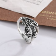 メンズアクセサリー・復古・リング・開口指輪・ファッション个性・調整可能なリング