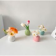 INS 人気 シンプル  玄関   撮影道具 インテリア ピンク  花瓶 置物を飾る アクセサリー 創意撮影装具