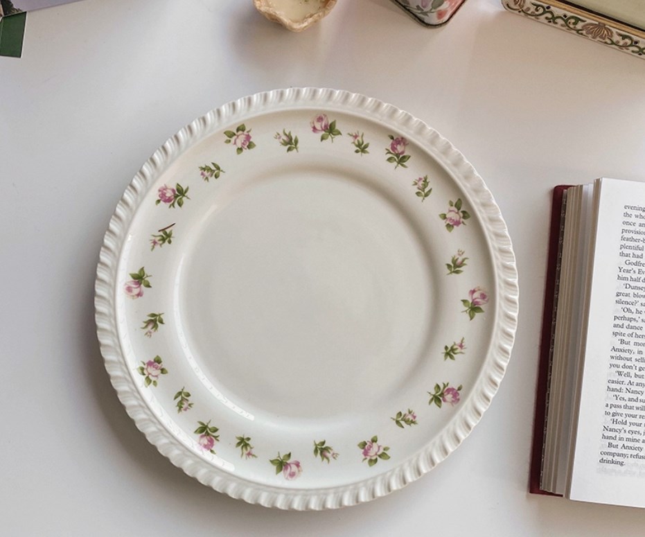 トレイ    置物    飾り盤    セラミック皿   撮影道具   シンプル   レリーフ皿