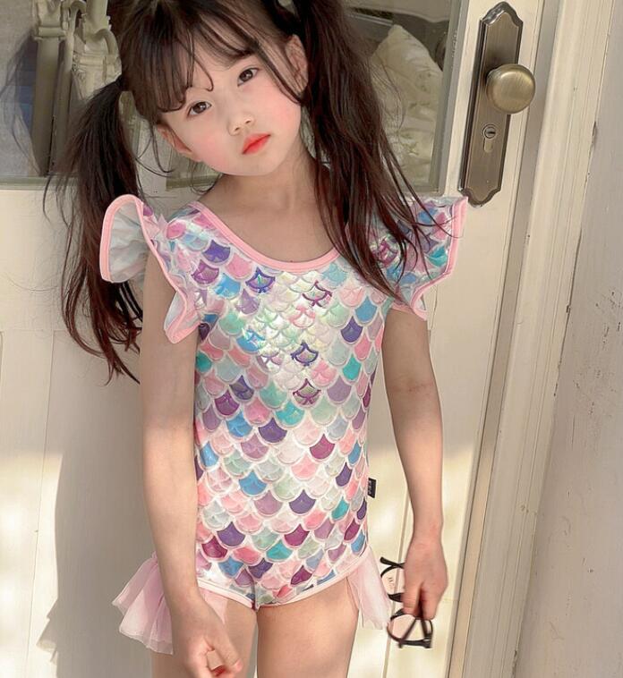 春夏新作☆韓国風子供服 水着 ☆ビキニ☆女の子☆砂浜☆キッズ