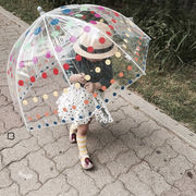 ★Kid★　キッズ傘　韓国ins　クラシック雨傘　花柄　撮影　梅雨対策