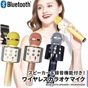 ワイヤレス カラオケ マイク スピーカー付きカラオケマイク 家庭用 Bluetooth スピーカー youtube