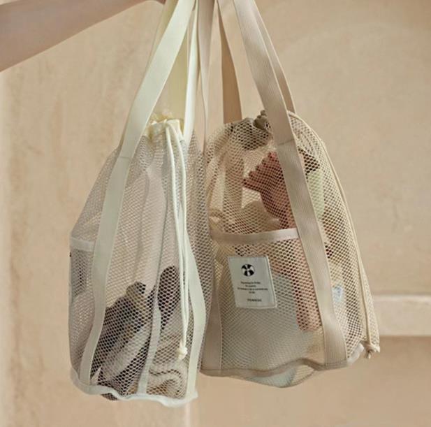 ins ハワイ キッズ 可愛い  おもちゃ収納 砂浜 便利 子供用品 エコバッグ 収納バッグ2色