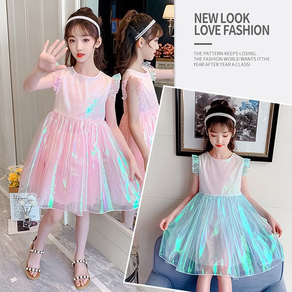 子供服 ワンピース ピンク 160 韓国子ども服 キッズ 女の子 夏 半袖ワンピース 子供ドレス