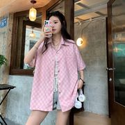 【予約220463】大きいサイズ春夏新作 韓国 レディース ファッション  カレッジ風 ポロシャツLL-4L