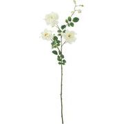 【造花】ロングガーデンローズスプレ－　ホワイト　ＦＡ　－７４２５Ｗ