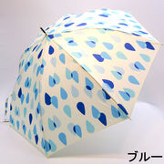 【雨傘】【長傘】サークルドロップ柄耐風骨スリムジャンプ傘