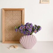 INS新作  大人気  セラミック 花瓶  貝殻  花瓶  器皿  インテリア  置物を飾る  創意撮影装具