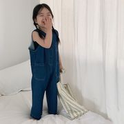 【2023夏】韓国風子供服 ベビー服 キッズ 女の子 オールインワン デニム連体服