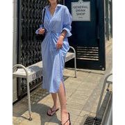 2023夏INS新作★ファッション レトロ 気質 　 カジュアルワンピース