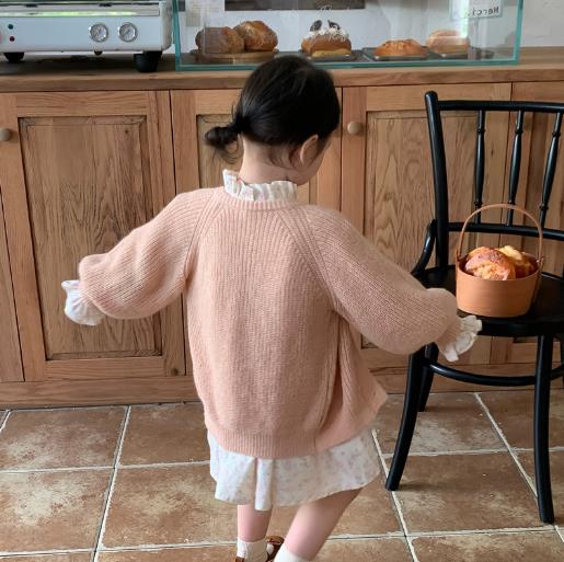 2023秋新品☆子供服 トップス カーディガン 80-140cm☆2色 Sun Flower  