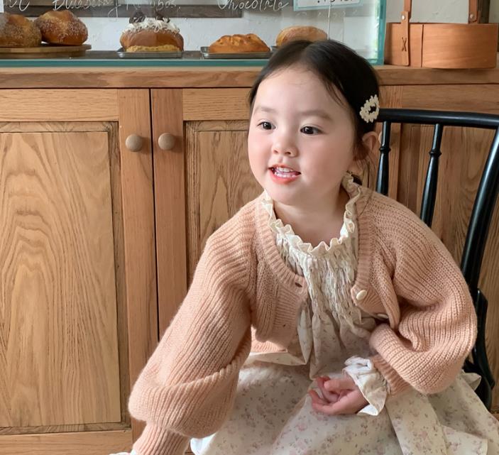 2023秋新品☆子供服 トップス カーディガン 80-140cm☆2色 Sun Flower  