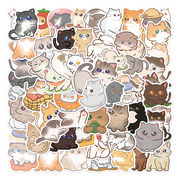 120枚 かわいい 猫 手帳シール DIY 装飾用 手作りステッカー  ステッカーパック
