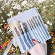 メイクブラシセット 収納 ポーチ メイクブラシ 一式 ふわふわ 肌触り 携帯用 ケース