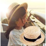 韓国風   キッズ麦わら帽子   日除け帽   親子帽子