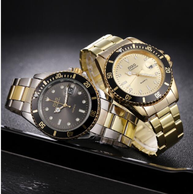 父の日ギフト腕時計 メンズ おしゃれ 安い ウォッチ ベルト ゴールド 時計 軽量 防水 プレゼント