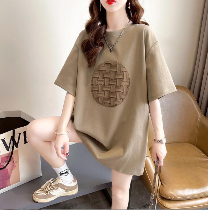 韓国風　女夏新しい　大きいサイズ半袖Tシャツ， 気質ファッションTシャツ★学生Tシャツ★M-XL