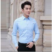 秋新しい　韓国風   メンズ長袖シャツ  ，メンズスリムシャツ   春秋気質シャツ  通勤★S-5X
