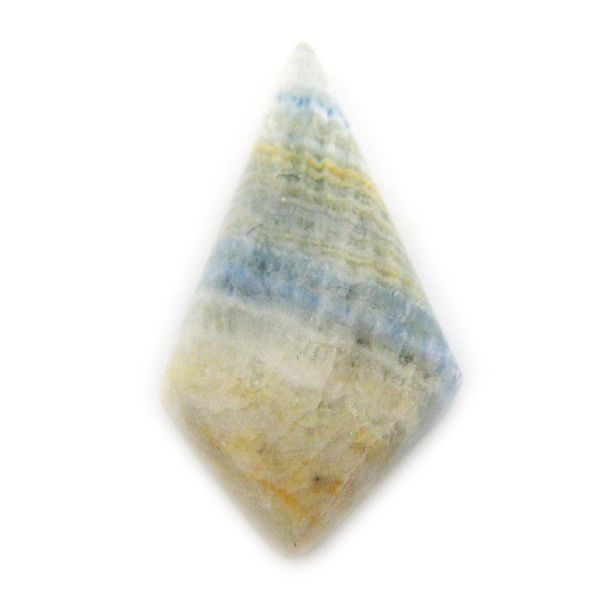 ≪スペシャルルース/即納≫天然石 ブルーシェーライト（blue sceelite）/カボション 21.2x11.5x4.4mm