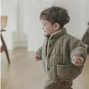 子供服    韓国風ベビー服　秋冬カジュアルな綿の服    ファッション赤ちゃん厚い コート ★80-120