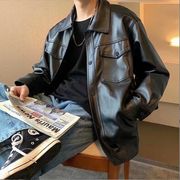 秋冬新作   メンズ　オートバイの革のジャケット　ファッション韓国風　ジャケット　  コート★M-2X