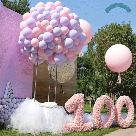 風船 パーティー 装飾品 誕生日 バルーン 飾り付け デコレーション マカロン 可愛い 10inch 100個入