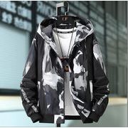 秋冬新作    メンズカジュアルなフード付きジャケット　ファッション 韓国風 コート 厚手 防寒 防風★S-5X