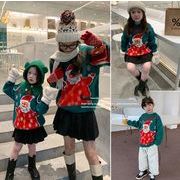 秋冬新作親子服　セーター　ファッションニットトップ　秋冬　 　子供セーター　クリスマス