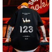 2023春夏新作 メンズ 男 カジュアル 半袖 丸首 プリント トップス Tシャツ インナー M-5XL