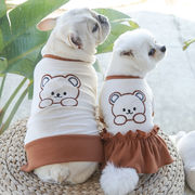 夏のペットの服 スカート Tシャツ かわいい 小型犬の服 猫の服