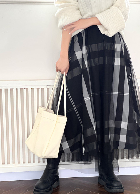 ❤️25新作 新品♡ SelfPortrait チェック柄ロングスカート♡　D69 チェックロングスカート | PIYORIY