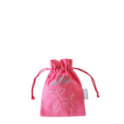 刺繍巾着袋  バルーンプードル【鞄】【花】【ナチュラル】