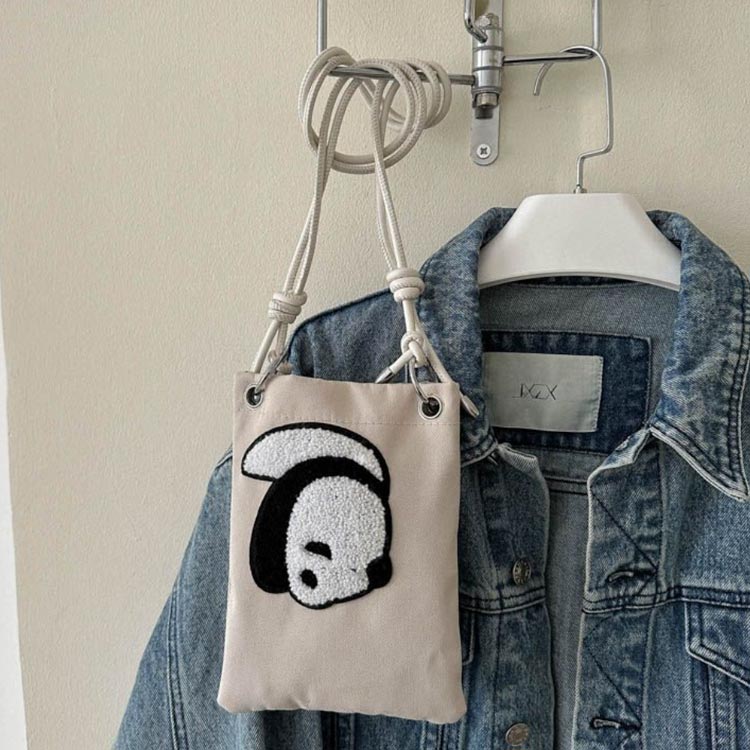 スマホポーチ スマートフォンポシェット 可愛い パンダ ミニ