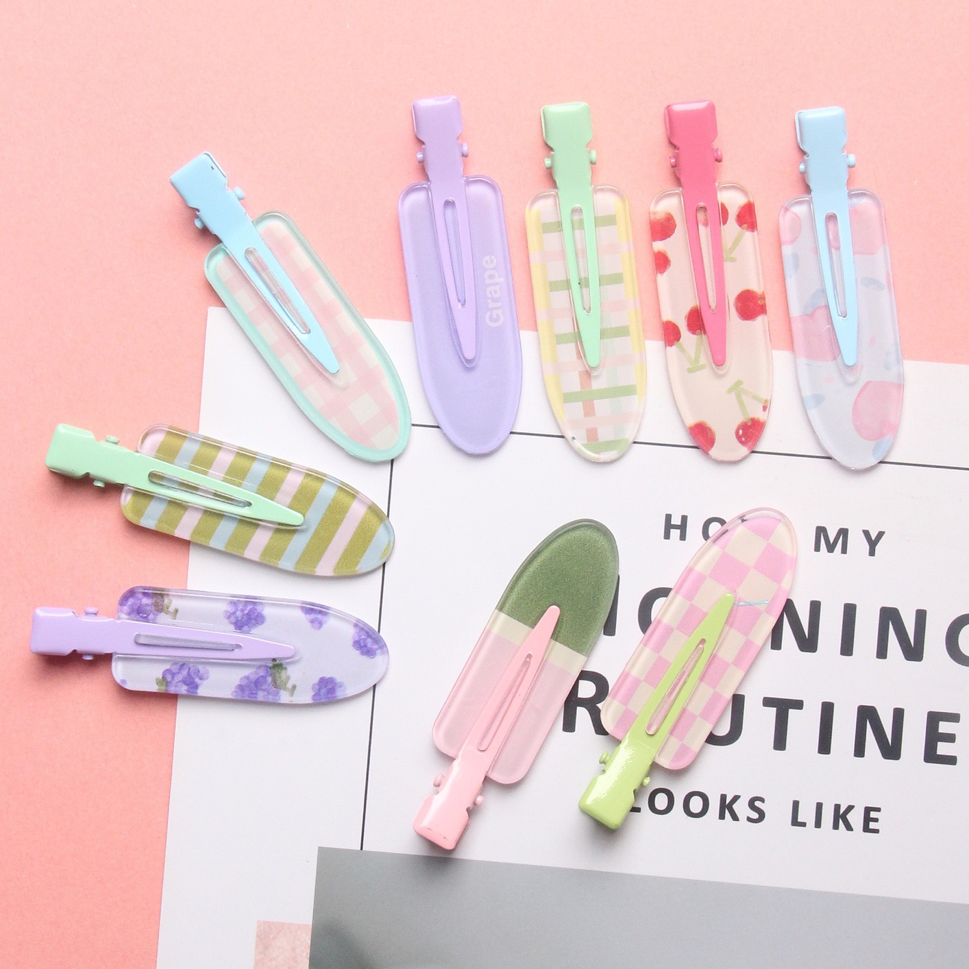 ヘアピン ヘアクリップ 髪留め 手芸DIY ハンドメイド ヘアアクセサリー材料