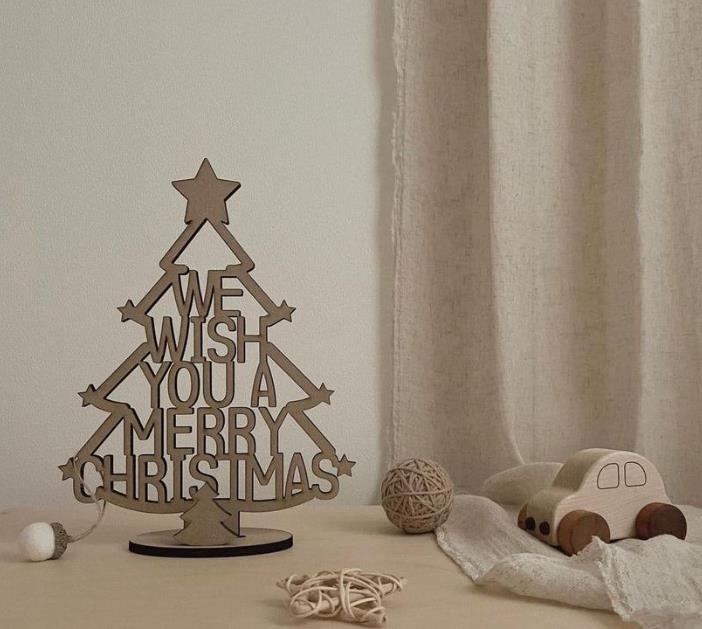 ins クリスマス  背景 壁飾り インテリア 木製 装飾  パーティー  クリスマスツリー 撮影道具