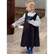 2025 秋新作  韓国風子供服  ベビー服   袖なし  花柄 ワンピース  女の子