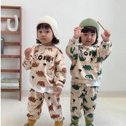 新しい 韓国風子供服 トップス＋パンツ 2点セット 男女兼用 スポーツスーツ