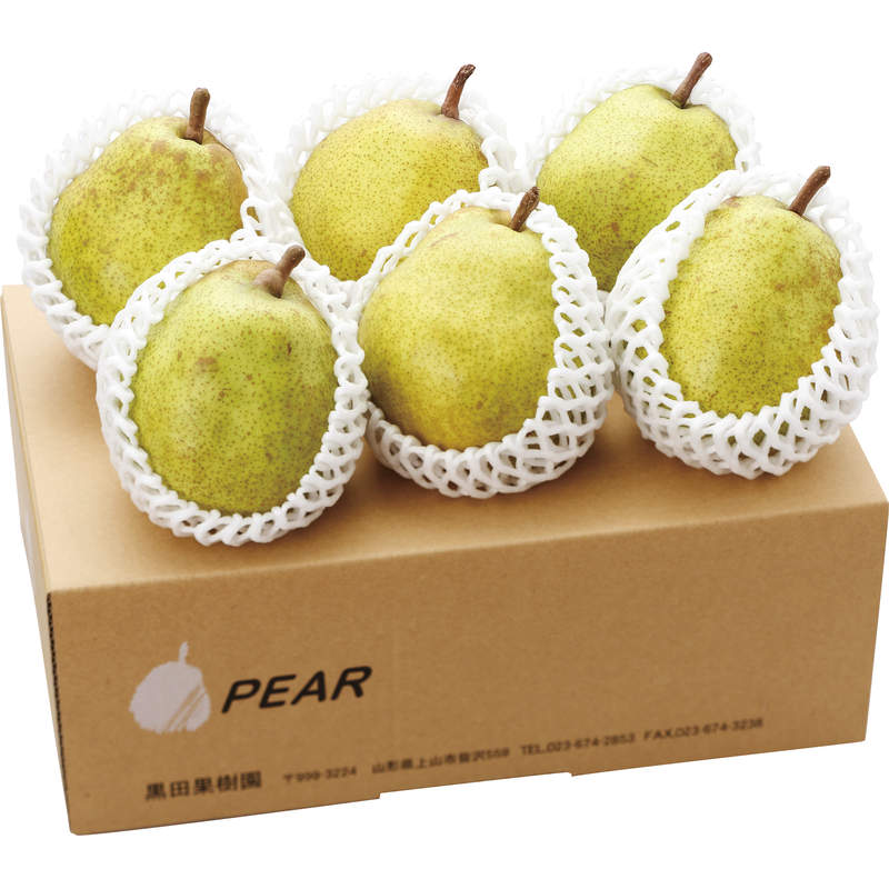 山形・黒田果樹園 平棚無袋栽培ラフランス2kg【直送品】（※出荷は11月中旬～12月上旬頃）（着日指定不可）